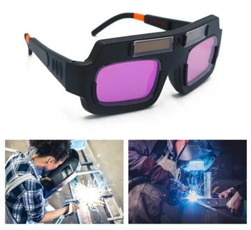 1pcs Welder Glasses Solar Powered Auto Darkening Welding Mask Helmet Goggle Welders Glasses Goggles For Welding Protection