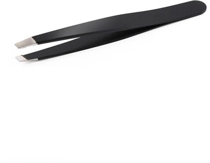 1Pcs Wenkbrauw Pincet Rvs Hair Beauty Schuine Fijne Haren Puller Eye Brow Clips Ontharing Make-Up Tool zwart