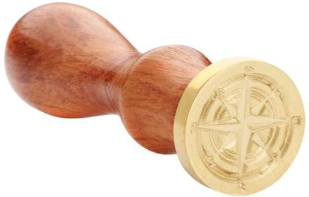 1Pcs Wereldkaart View Seal Wax Seal Stamp Retro Antieke Zegellak Postzegels Houten Handvat Craft Party Wedding Decoratieve uitnodiging