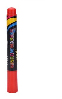 1Pcs White Board Maker Pen White Board Whiteboard Marker Vloeibare Krijt Uitwisbare Glas Keramiek Maker Pen Wissen 8 kleuren Rood