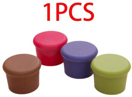 1Pcs Wijn Flessenstop Herbruikbare Wijn Bier Cover Fles Cap Silicone Stopper Drank Voor Thuis Bar Stopper Cover Bar
