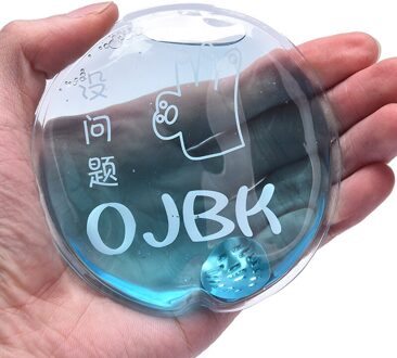 1Pcs Winter Herbruikbare Gel Handwarmer Leuke Woord Print Instant Verwarming Pack Warmer