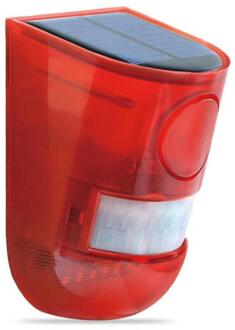 1Pcs Wireless Solar Alarm Licht Rood IP65 Motion Sensor Outdoor Tuin Beveiliging Lamp Voor Veiligheid Thuis Fabriek Tuin Smart alarm Roze