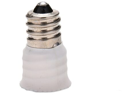 1Pcs Wit E12 Om E14 Lamp Lamp Houder Adapter Socket Converter Licht Base Kandelaar