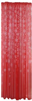 1Pcs Wit Gordijn Stoffen Sheer Sneeuwvlok Borduren Tulle Voor Woonkamer Gordijnen Voor Slaapkamer rood