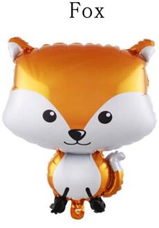 1Pcs Woodland Wasbeer Hedgehog Vos Helium Ballon Dier Ballonnen Party Decoratie Gelukkige Verjaardag Levert 02