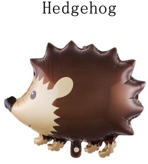 1Pcs Woodland Wasbeer Hedgehog Vos Helium Ballon Dier Ballonnen Party Decoratie Gelukkige Verjaardag Levert 03