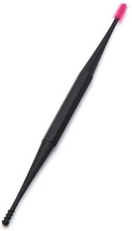 1Pcs Zachte Siliconen Dubbele Hoofd Oor Pick Oor Schoon Tool Double-Ended Earpick Ear Wax Curette Remover Oor schoner Roze