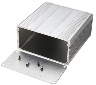 1Pcs Zilver Elektronische Aluminium Behuizing Doos Diy Elektronische Project Pcb Instrument Doos Waterdichte Instrument Case Opslag