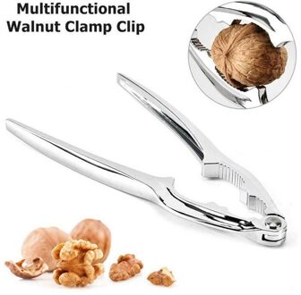 1Pcs Zinklegering Notenkraker Sheller Walnoot Moer Cracker Quick Walnoot Amandel Pecan Notenkraker Keuken Fruit Tool Accessoires
