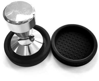 1Pcs Zwart Siliconen Ronde Koffie Tamper Mat Espresso Diameter Geen Koffie Sabotage