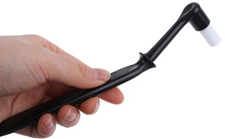 1Pcs Zwarte Koffie Machine Borstel Met Lepel Voor Espresso Machine/Koffie Schoonmaken Tool