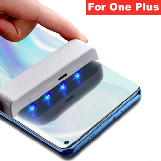 1Pieces 1+ UV Liquid Glue Tempered Glass for OnePlus 8 Pro 7 Screen Protector Cover for One Plus 78 Pro Oneplus7 Glass Film 7T 8