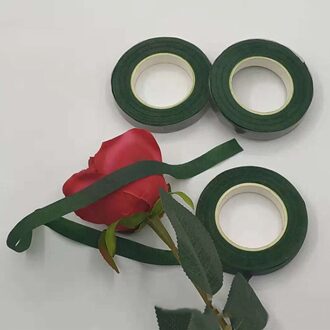 1Roll 30M Zelfklevende Groen Papier Tape Enten Film Bloemen Stem Voor Garland Kransen Diy Ambachtelijke Kunstmatige zijde Bloem