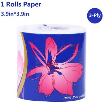 1Roll 3ply Witte Wc Tissue Hollow Vervanging Roll Papier Schoon Huidvriendelijke Toiletpapier