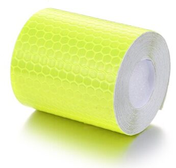 1Roll 5Cm * 3M Auto Reflecterende Tape Sticker Veiligheid Mark Auto Zelfklevend Waarschuwing Tape Voor Motorfiets fiets Recreatieve Voertuig geel