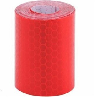 1Roll 5Cm * 3M Auto Reflecterende Tape Sticker Veiligheid Mark Auto Zelfklevend Waarschuwing Tape Voor Motorfiets fiets Recreatieve Voertuig rood