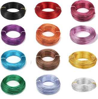 1Roll Aluminum Wire Jewelry Findings for Jewelry Making DIY Necklace Bracelet 0.8mm 1mm 1.5mm 2mm 3mm 4mm 5mm 6mm 23 colors
