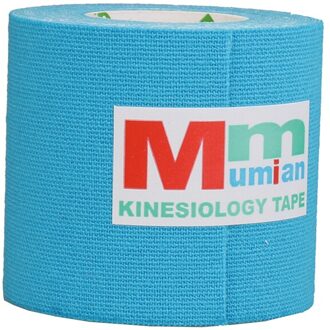 1Roll Elastische Kinesiologie Tape Atletische Herstel Kneepad Protector Gezicht Lifting Beauty Tape blauw