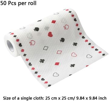 1Roll Vaatdoek Schuimende Theedoek Rag Met Wasmiddel Voor Huishoudelijke Keuken Kit X9FA