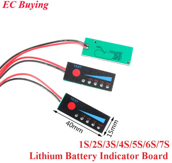 1S 2S 3S 4S 5S 6S 7S 4.2V-29.4V Lithium Battery Li-po Li-ion Capacity Indicator Board Power Display Charging Charge LED Tester