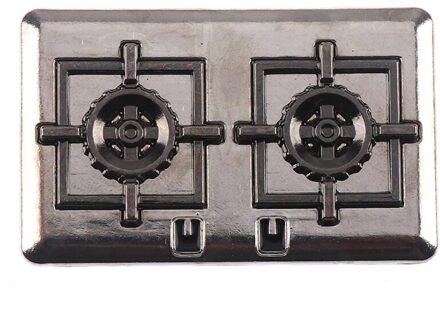 1Set 1:12 Dollhouse Miniatuur Gasfornuis Metalen Model Speelgoed Poppenhuis Decor