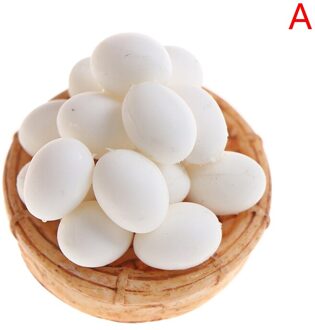 1Set 1:12 Schaal Poppenhuis Miniatuur Accessoires Keuken Voedsel Mini Ei Met Ei Manden Voor Poppenhuis Koken Spel voedsel