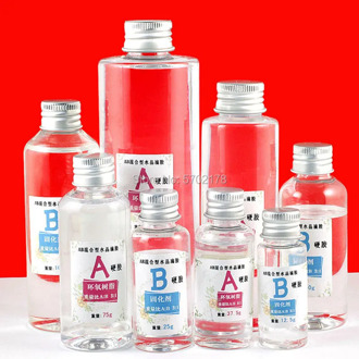 1set 100g Epoxy Resin & Curing Agent Kit Fiber Reinforced Polymer Resin Composite Material transparent glue for jewelry making