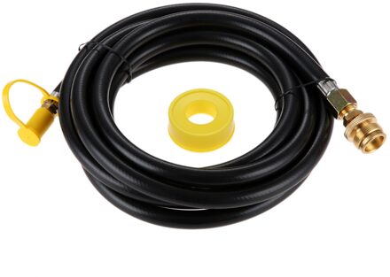 1Set 12 Voet 1/4 'Quick Connect Vloeibare Propaan Slang Voor Rv Om Haak Up Draagbare Camping Bbq Grill 1LB Messing Adapter Gas Line Tape