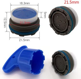 1Set 16.5-24Mm Buitendraad Water Saving Tap Beluchter Kraan Bubble Keuken Wastafel Kraan Accessoires Badkamer 21.5mm