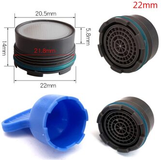 1Set 16.5-24Mm Buitendraad Water Saving Tap Beluchter Kraan Bubble Keuken Wastafel Kraan Accessoires Badkamer 22mm