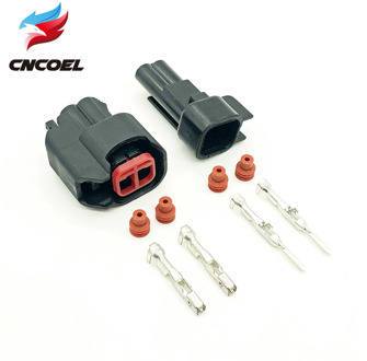 1set 2 Pin male and female ev6 ev14 USCAR Fuel Injector Pigtail Connectors sr20det rb30 GTR FAST ls2 ls3 universal