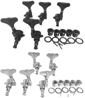 1Set 2L3R Sealed Bass Tuners Tuning Keys Pegs 5 String Bass Machine Heads Kit 24BD
