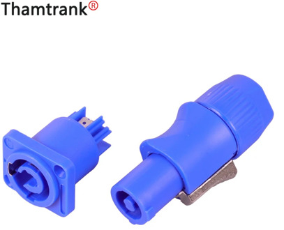 1Set 3PINS Male&Female PowerCON Connector Set, Type A NAC3FCA+NAC3MPA-1&NAC3FCB+NAC3MPB-1,Male Plug+Chassis Panel Mount Socket