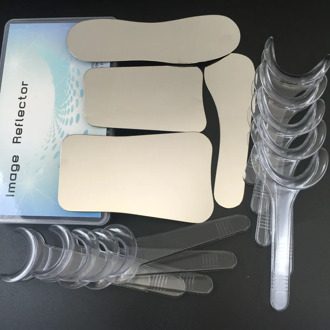 1set/4pcs Intraoral Dental Clinic photography Mirror+ 10pcs Retractor Cheek Lip Mouth Opener