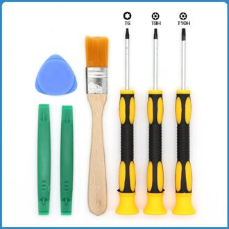 1Set 7in1 T6 T8 T10 Schroevendraaier Pry Repair Tool Kit Schroevendraaier Opening Gereedschap Set Voor XBOX-ONE Xbox 360 controller PS3 PS4