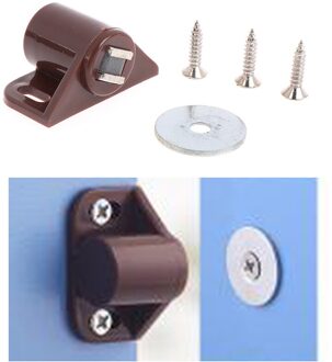 1Set Abs Ronde Magnetische Deur Vangsten Klink Kast & Meubels Sluiter Magnetische Vangst Dichter Voor Kasten Lades Kast