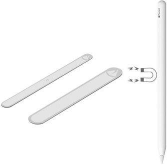 1Set Adhesive Magnetische Metalen Plaat Pen Stickers Cover Houder Grip Voor Potlood 2nd Accessoires
