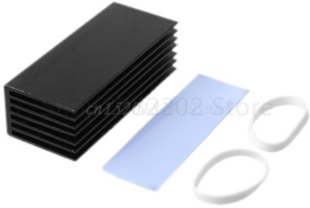 1Set Aluminium Heatsink Cooling Thermische Pad Cooling Radiator Cooler Voor NVME M.2 NGFF SSD Solid State Harde Schijf Schijf zwart