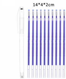 1Set Ambachten Hoge Temperatuur Automatische Verdwijnende Pen Stof Markers Potlood Pp Leer-Specifieke Multi Purpose Schoolbenodigdheden blauw