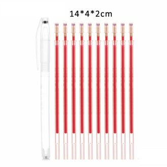 1Set Ambachten Hoge Temperatuur Automatische Verdwijnende Pen Stof Markers Potlood Pp Leer-Specifieke Multi Purpose Schoolbenodigdheden rood