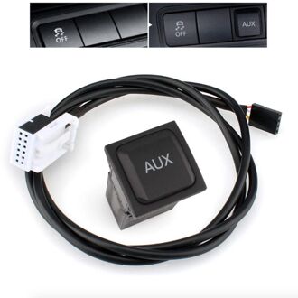 1Set Auto Aux Schakelaar Interface Adapter In Socket Met Kabel Voor VW1 RCD510 RCD310 RNS315 Jetta 5 MK5 golf 6 MK6