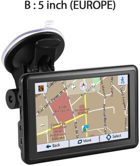 1Set Auto Gps Navigatie Usb Opladen Autolader Handig Fm-zender Navigator 5.0 Inch Gps Apparaat 5EU Map