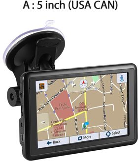 1Set Auto Gps Navigatie Usb Opladen Autolader Handig Fm-zender Navigator 5.0 Inch Gps Apparaat 5US CAN Map