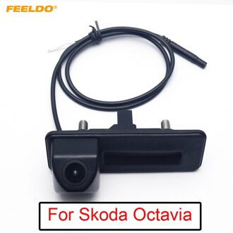 1Set Auto Kofferbak Handvat Auto Reverse Rear View Backup Parkeergelegenheid Camera 170 Graden Nachtzicht Voor Skoda Octavia