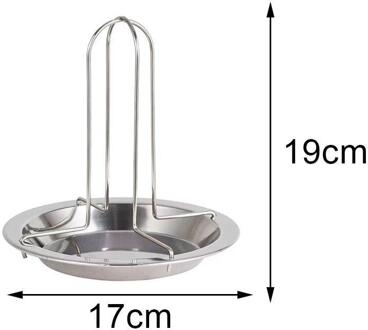 1Set Barbecue Grillen Bakken Koken Pannen Non-stick Kom Koffiebrander Lade Accessoires Bbq Gereedschap Kip Met Houder Rack n5S6