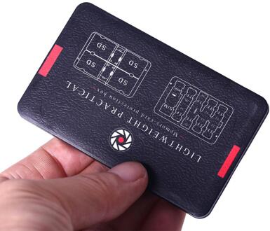 1set Card cartridge Memory Card Case Houder Voor Micro En Standaard Sd-kaart Opslag Houder zwart