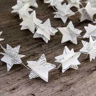 1Set Cartoon Boek Guirlande Krant Ster Guirlande Gors Party Christmas Nursery Banner Wedding Garland Decor