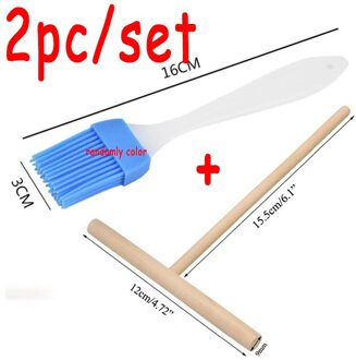 1Set Chinese Specialiteit Crêpe Pannenkoek Beslag Houten Strooier Stok Thuis Keuken Tool Restaurant Kantine Speciaal Levert Chocolade