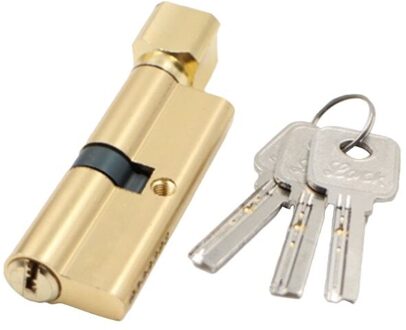 1Set Deur Cilinder Lock Anti-Diefstal Entree Metalen Deurslot Met 3 Sleutels Voor Thuis R9UF GD